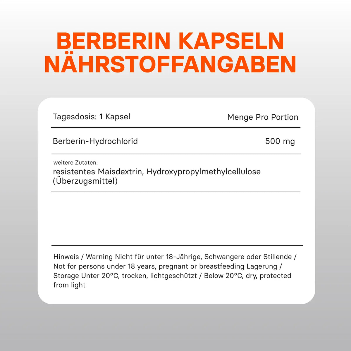 Berberin - Kapseln