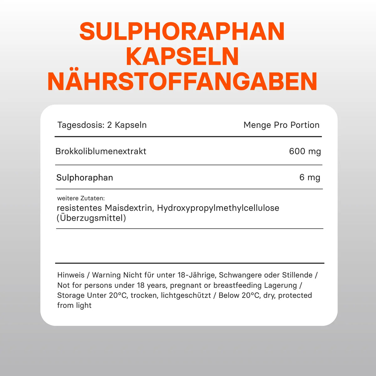 Sulphoraphan - Kapseln