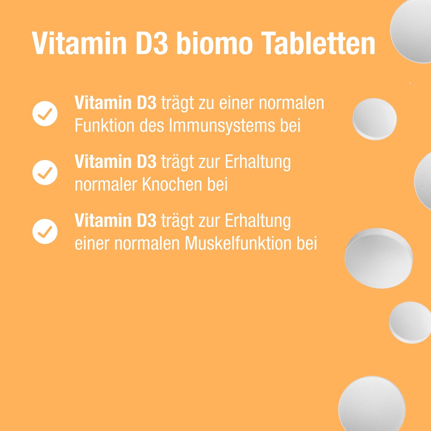 Vitamin D3 biomo® 2 000 UI – 120 comprimés